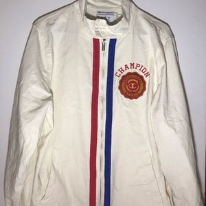 Vintage Champion Striped Track Jacket Size Small